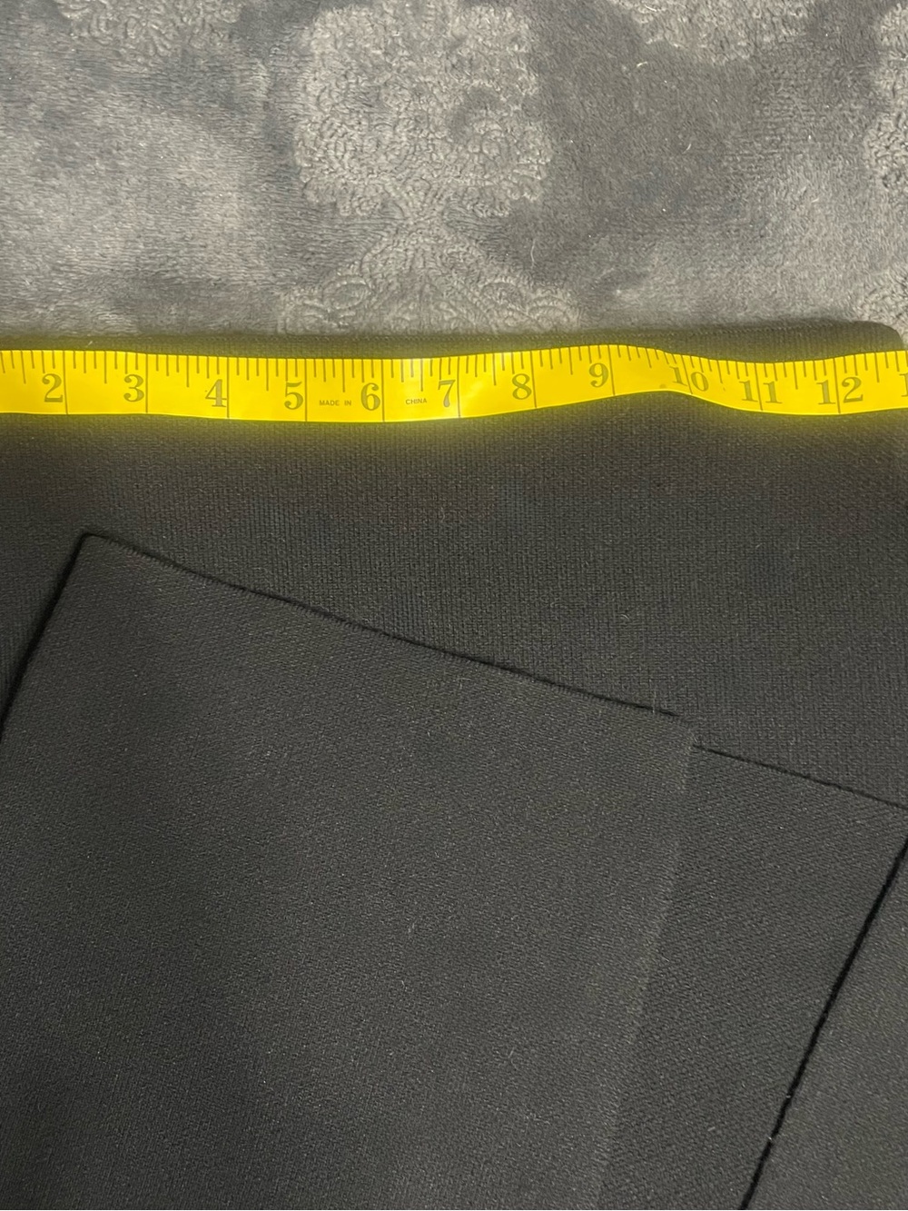 Zara Black Knit Midi Pencil Skirt – Size Medium – High Waist - Picture 6 of 7
